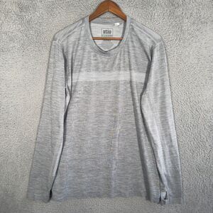 Stio Shirt Mens XL Dry Wind Seamless Tech Crew Long Sleeve Gray Baselayer
